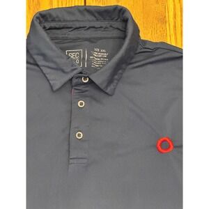 Section 119 Phish Polo Mens XXL Navy Blue  Embroidered Donut Logo Stretch